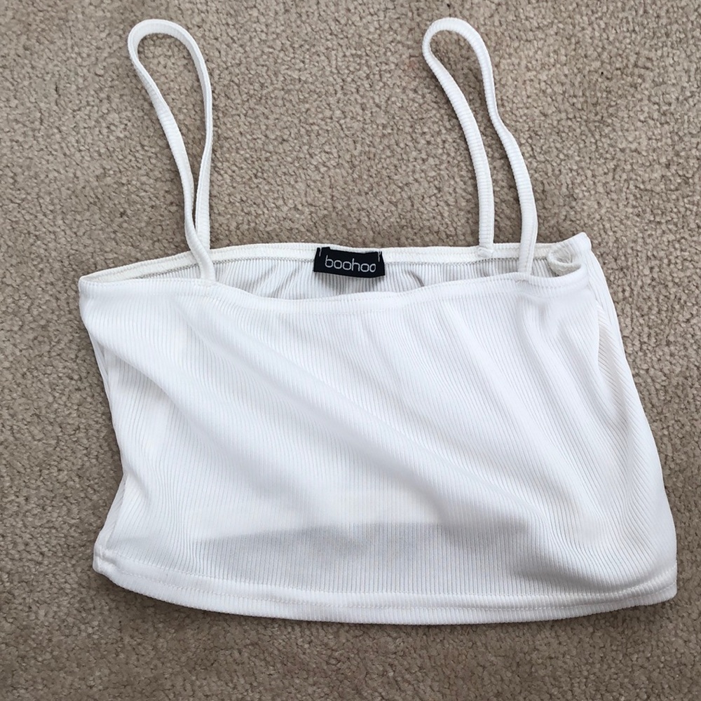 crop top/ tank top boho white